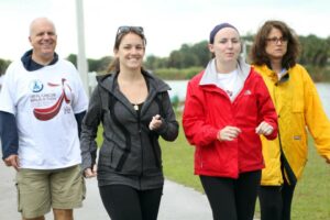 Family walks in memory of sister and mother